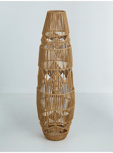 Natural rattan floor lamp - rattan,