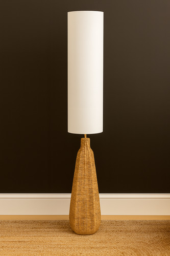 Rattan floor lamp - floor,