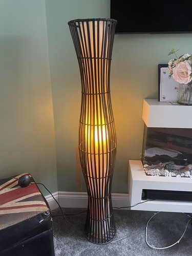 Wicker woven wood tall floor - woven,
