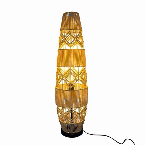 Handwoven rattan floor - handwoven, lamp