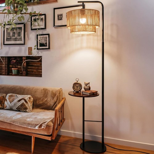 Rattan floor lamp for living - lamp,