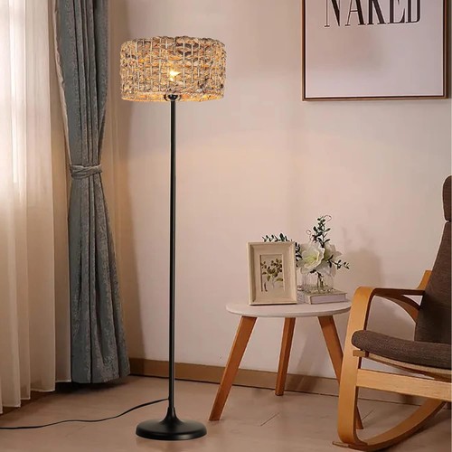 Industrial boho rattan floor - rattan,