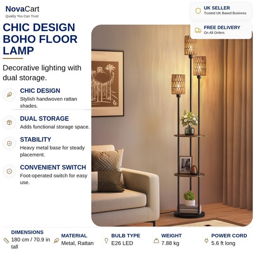 Boho floor lamp - floor,