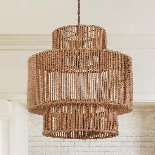 Boho rattan lamp - boho, for