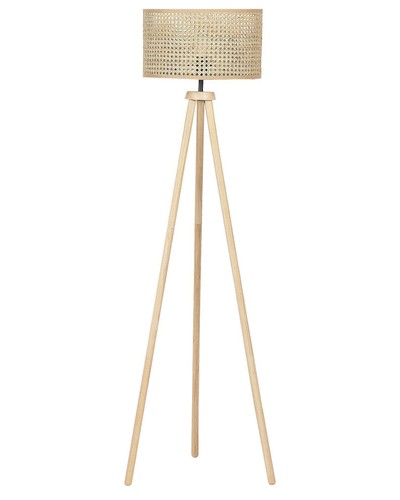 Rattan tripod floor lamp - tripod,