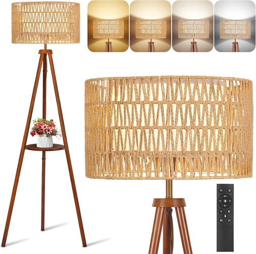 Outon wooden tripod floor lamp - wooden,