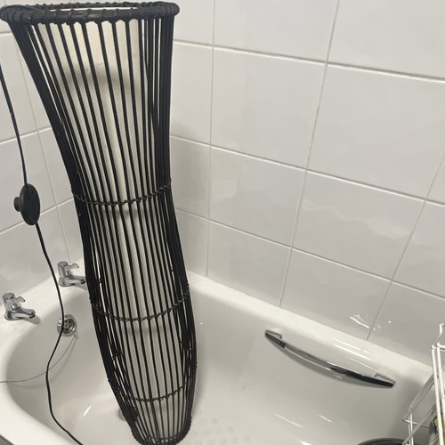 Floor lamp sirit black rattan - floor,