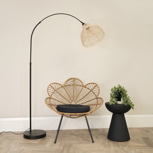 Large curved floor lamp - large,