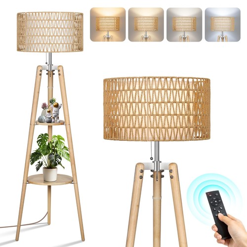 Outon wood tripod floor - tripod, lamp
