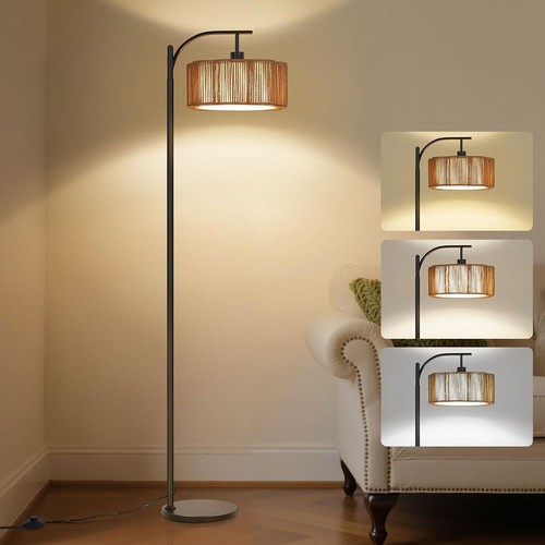 Rattan floor lamp dimmable - floor, 63