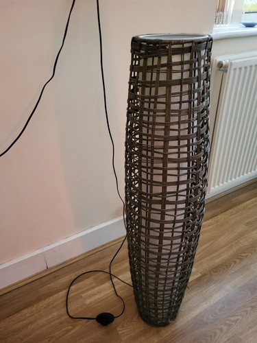 Cane rattan floor lamp - cane/rattan,